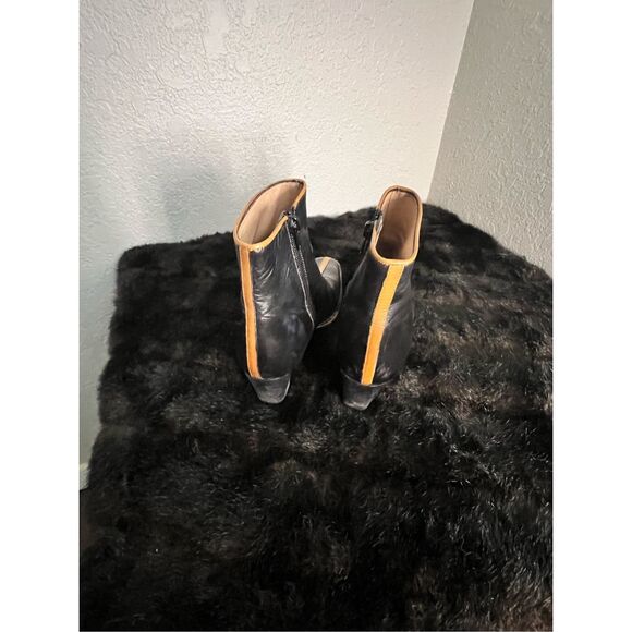 Quercioli Italian  Leather Boots  booties 36  5.5 couture fall - Picture 3 of 6